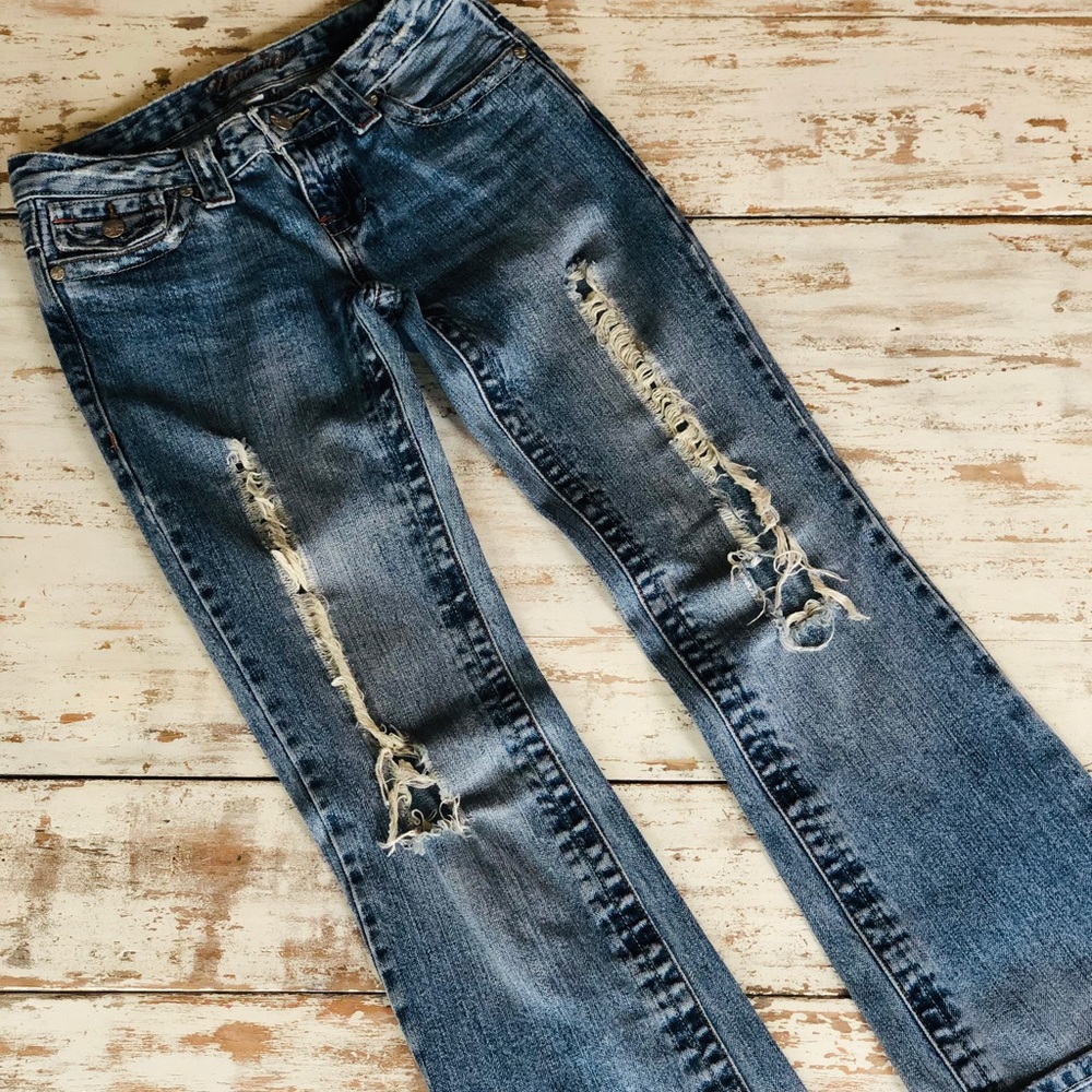 Size 1 Distressed Jeans